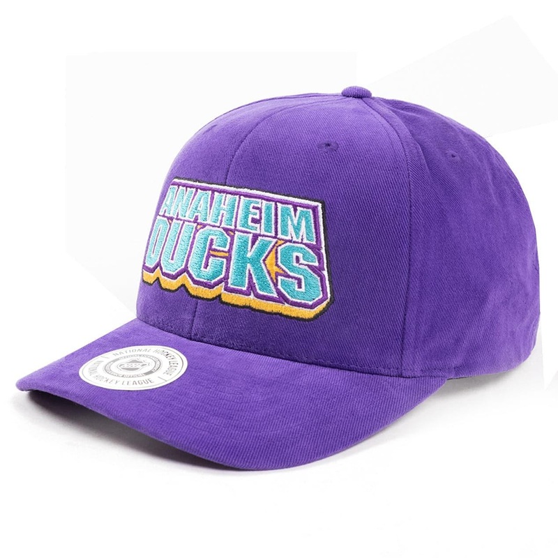 Anaheim Mighty Ducks NHL Stack Pro Crown Snapback Hat – Faded Purple
