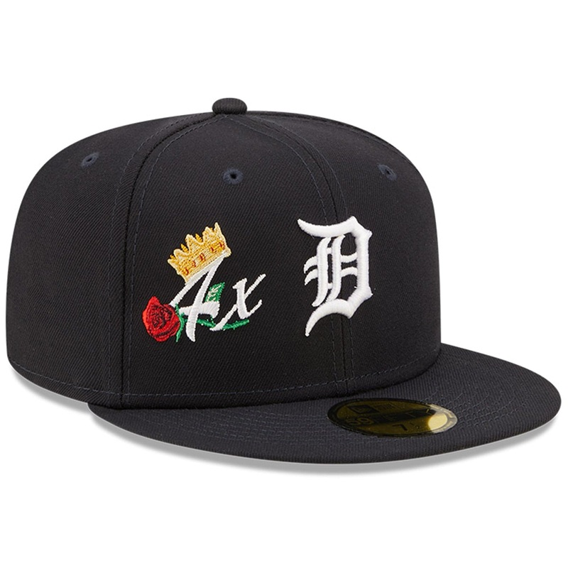 Detroit Tigers New Era MLB Crown Champs 59FIFTY Fitted Hat – Navy