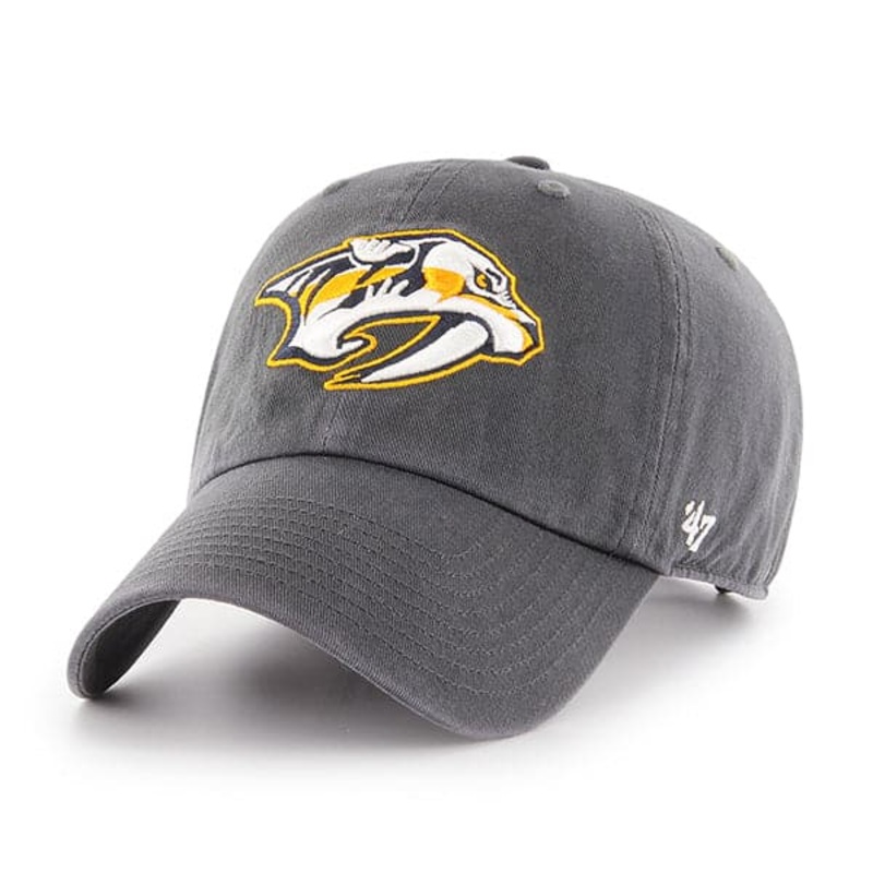 Nashville Predators ’47 NHL Team Clean Up Strapback Hat – Charcoal