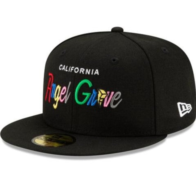 New Era Angel Grove Power Rangers Black 59FIFTY Fitted Hat