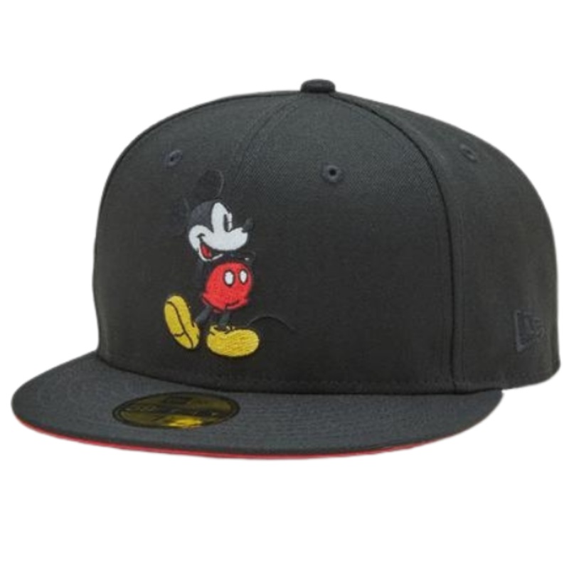 New Era Mickey Mouse Red Under Brim With Side Patch “TV Pack” 59FIFTY Fitted Hat