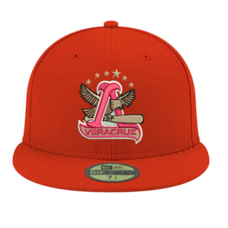 New Era Rojos Del guila De Vercruz Red 59FIFTY Fitted Hat