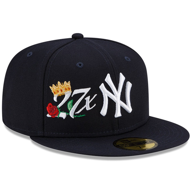 New York Yankees New Era MLB Crown Champs 59FIFTY Fitted Hat – Navy