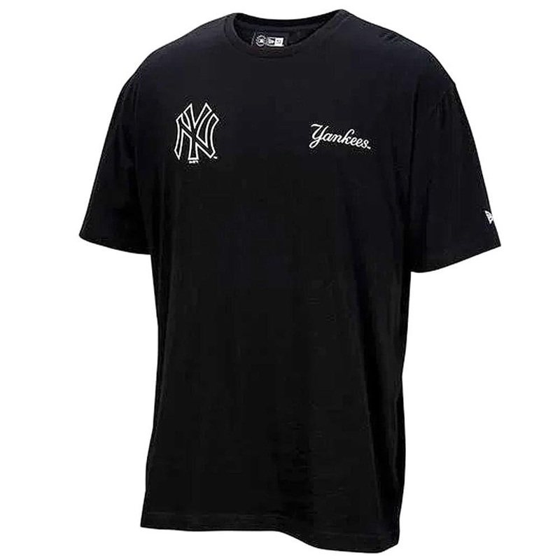 New York Yankees New Era MLB Multi Logo Oversized T-Shirt – Black