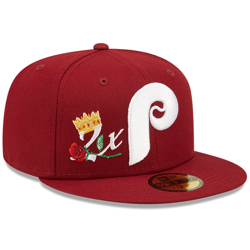 Philadelphia Phillies New Era MLB Crown Champs 59FIFTY Fitted Hat – Red