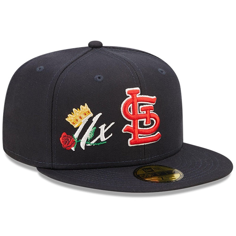 St Louis Cardinals New Era MLB Crown Champs 59FIFTY Fitted Hat – Navy
