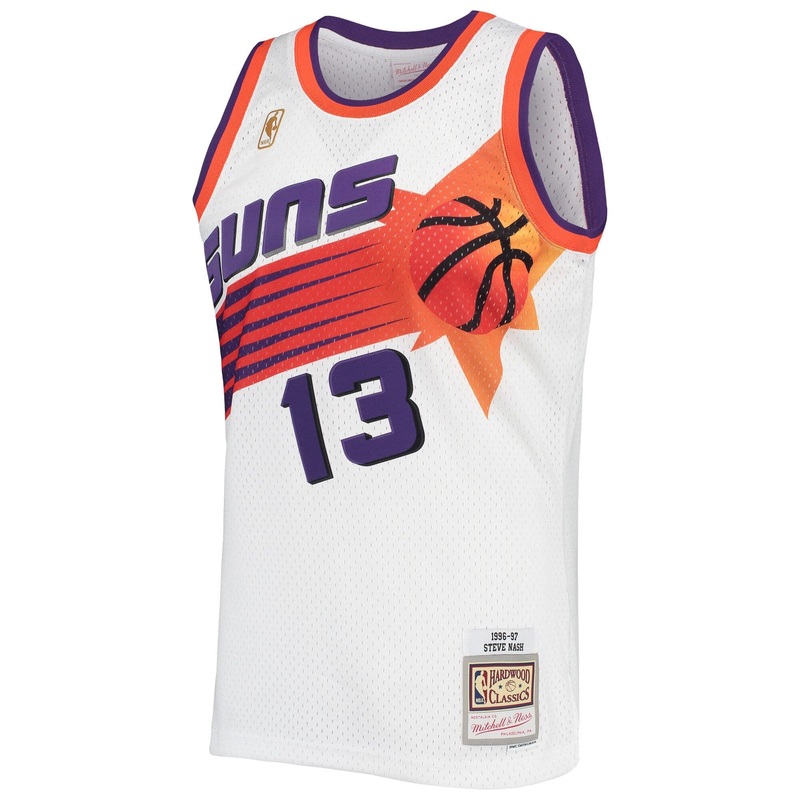 Steve Nash Phoenix Suns 96-97 Home Mitchell & Ness NBA Swingman Jersey – White