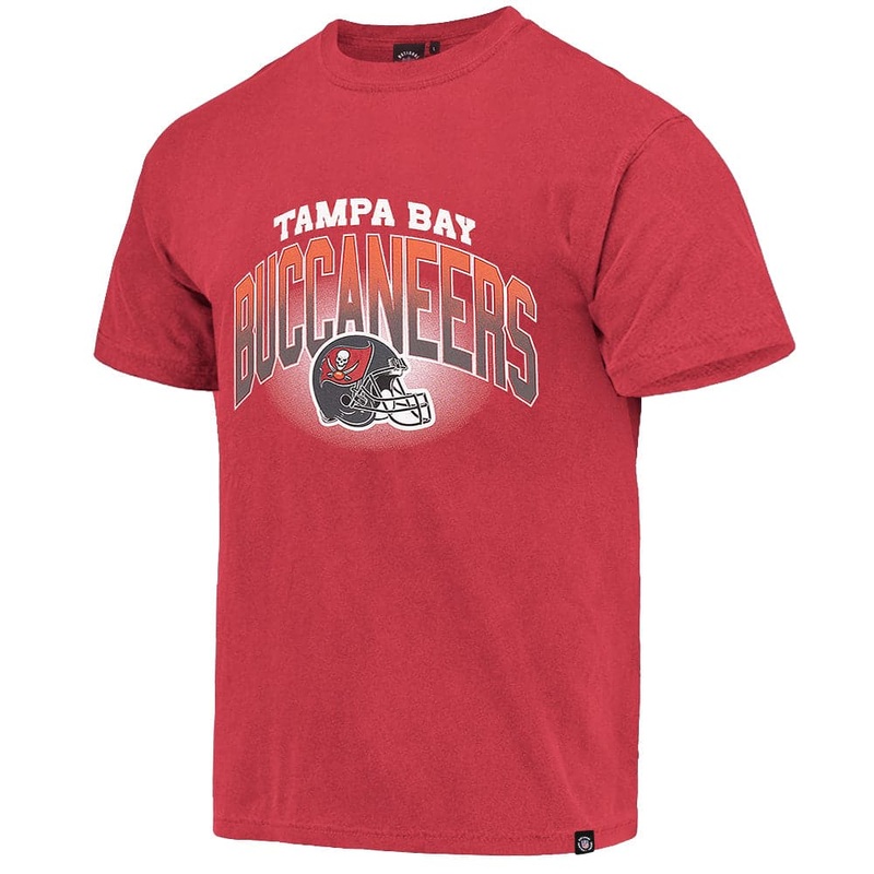 Tampa Bay Buccaneers Majestic NFL Sport Arch Vintage T-Shirt – Red