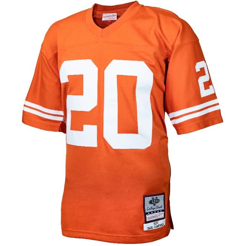 Earl Campbell Texas Longhorns 77-78 Mitchell & Ness NCAA Throwback Legacy Jersey – Orange