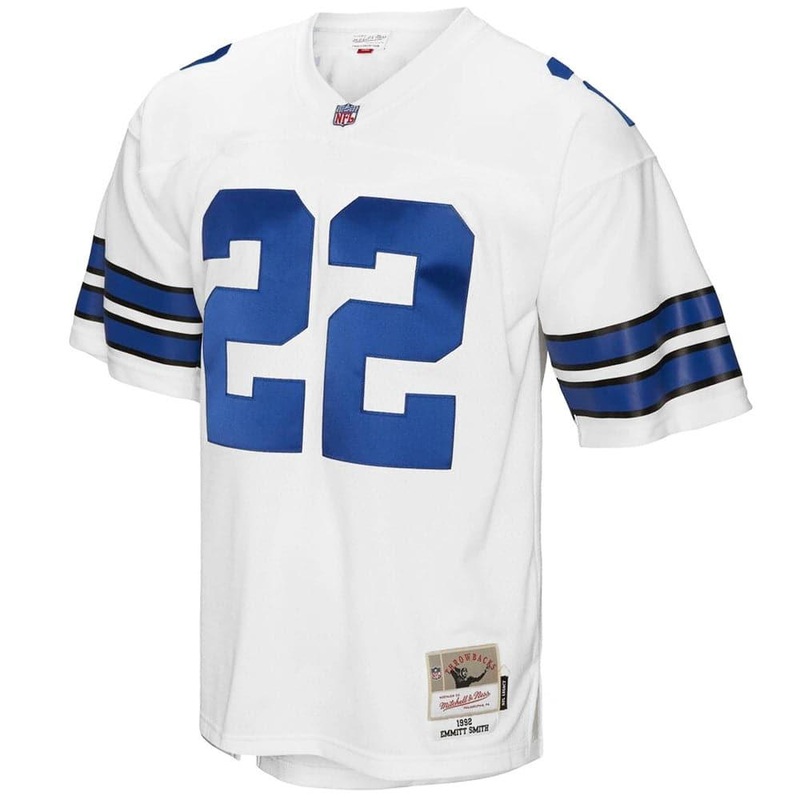 Emmitt Smith Dallas Cowboys 92-93 Mitchell & Ness NFL Throwback Legacy Jersey – White