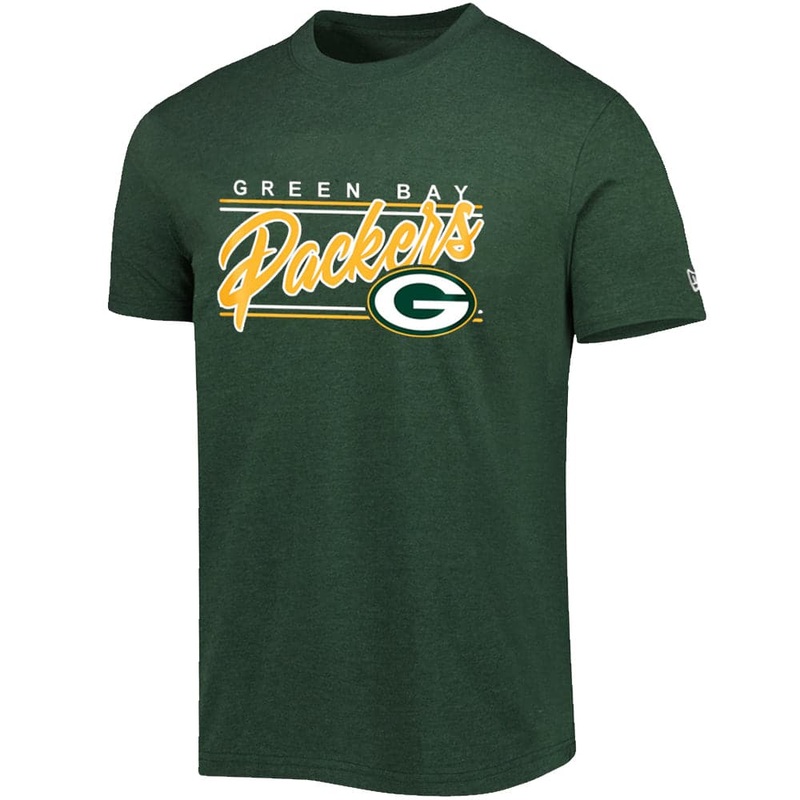 Green Bay Packers New Era NFL Script Block Bi-Blend T-Shirt – Green