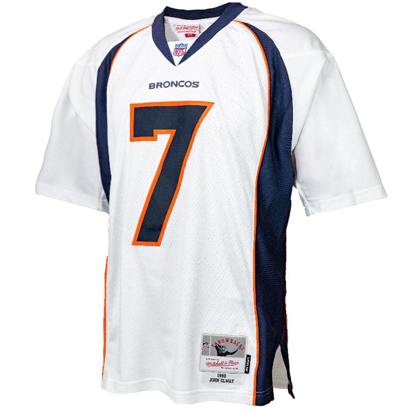 John Elway Denver Broncos 98-99 Mitchell & Ness NFL Throwback Legacy Jersey – White