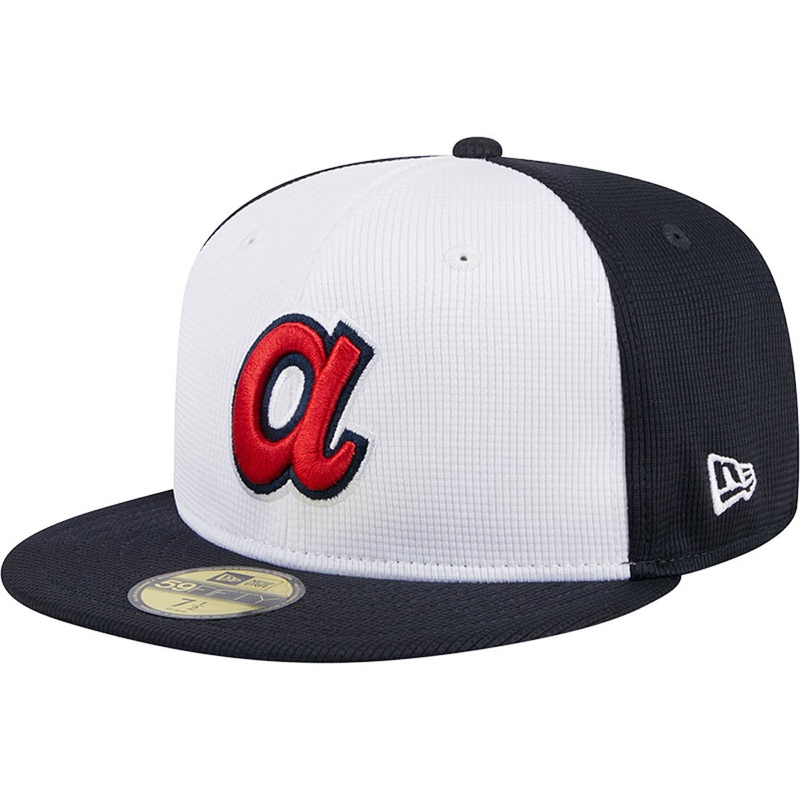 MLB Atlanta Braves New Era 2025 Batting Practice 59FIFTY Fitted Hat – White