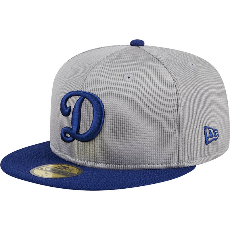 MLB Los Angeles Dodgers New Era 2025 Batting Practice 59FIFTY Fitted Hat – Gray