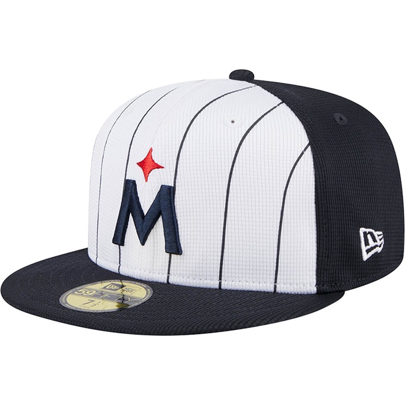 MLB Minnesota Twins New Era 2025 Batting Practice 59FIFTY Fitted Hat – White