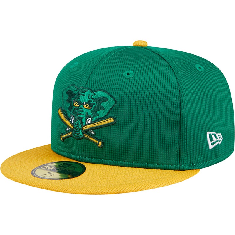 MLB Oakland Athletics New Era 2025 Batting Practice 59FIFTY Fitted Hat – Green