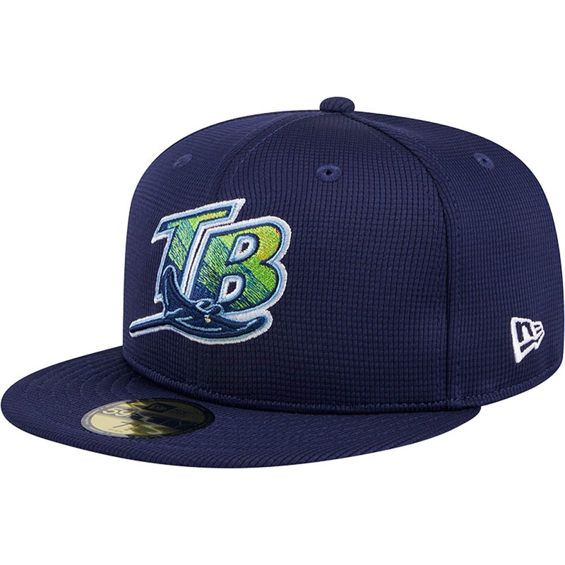 MLB Tampa Bay Rays New Era 2025 Batting Practice 59FIFTY Fitted Hat – Navy