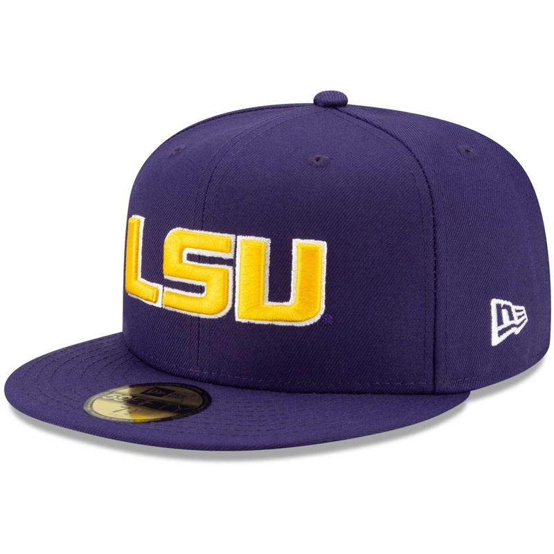 New Era LSU Tigers Purple Basic 59FIFTY Team Fitted Hat