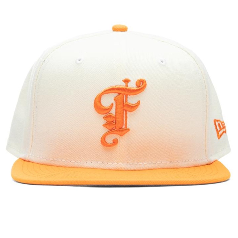 New Era x Feature Off-White & Dim Orange 59FIFTY Fitted Hat