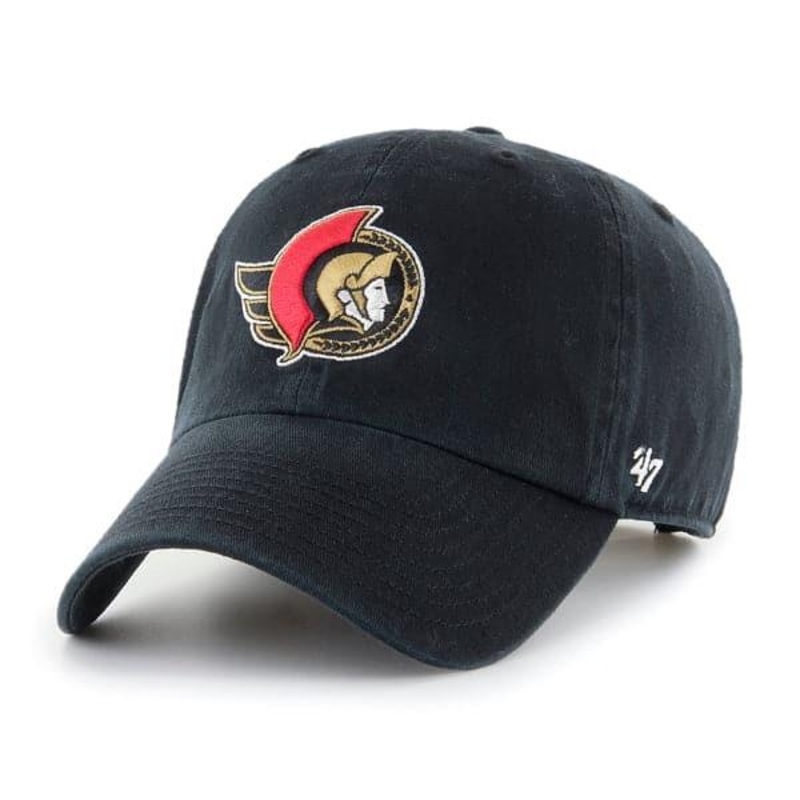 Ottawa Senators ’47 NHL Team Clean Up Adjustable Strapback Hat – Black