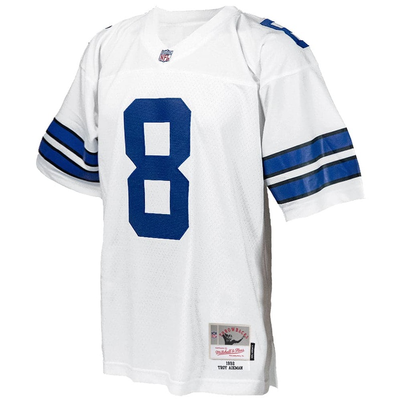 Troy Aikman Dallas Cowboys 92-93 Mitchell & Ness NFL Throwback Legacy Jersey – White