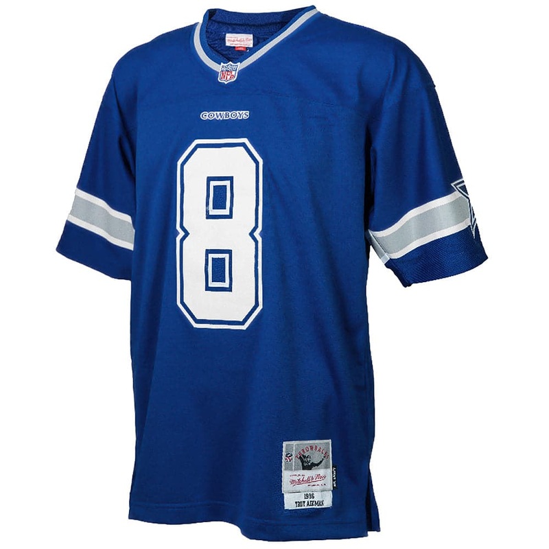 Troy Aikman Dallas Cowboys 96-97 Mitchell & Ness NFL Throwback Legacy Jersey – Navy
