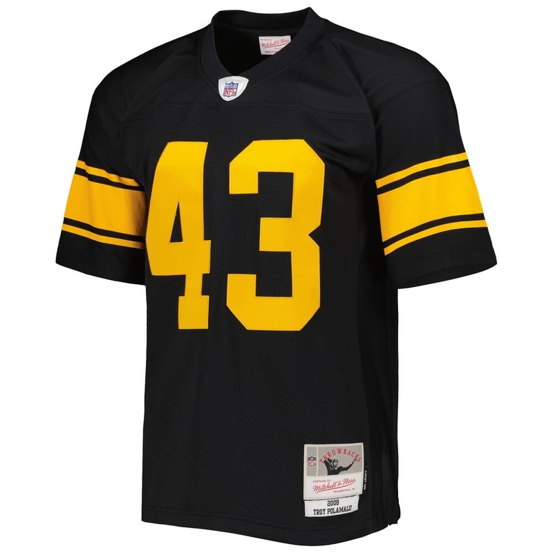 Troy Polamalu Pittsburgh Steelers 08-09 Mitchell & Ness NFL Legacy Jersey – Black