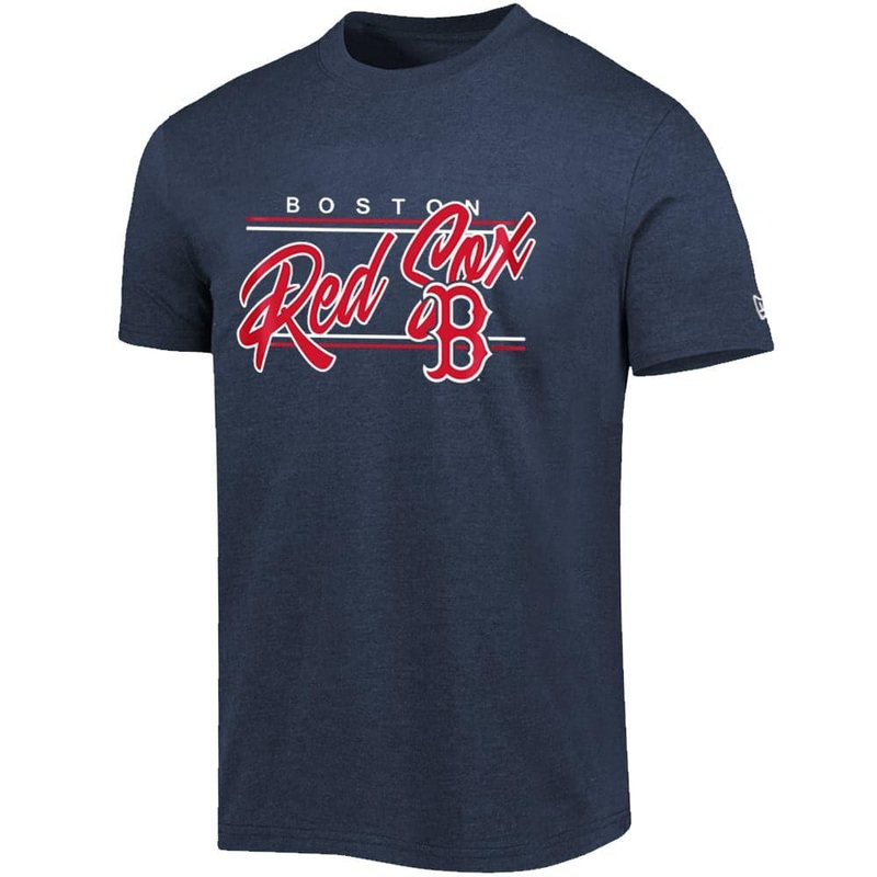 Boston Red Sox New Era MLB Team Script Block Bi-Blend T-Shirt – Navy