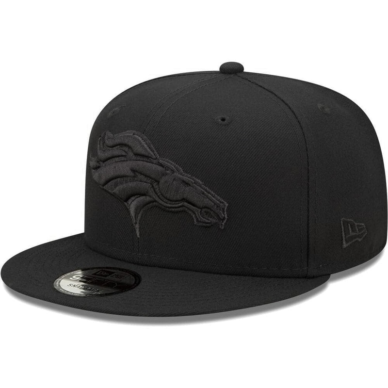 Denver Broncos New Era NFL Black On Black 9FIFTY Snapback Hat – Black
