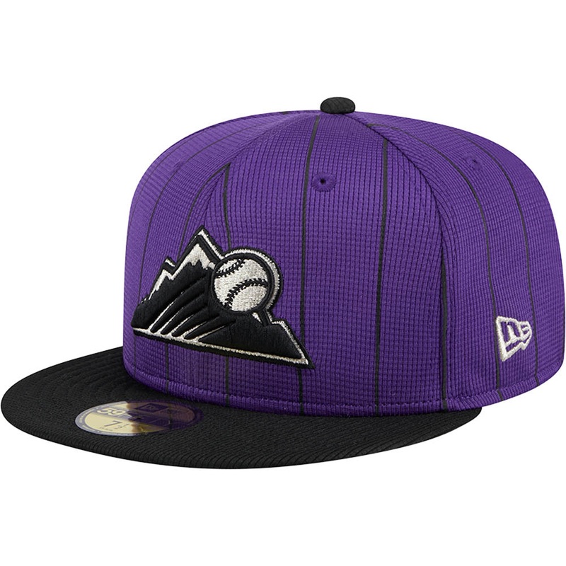 MLB Colorado Rockies New Era 2025 Batting Practice 59FIFTY Fitted Hat – Purple
