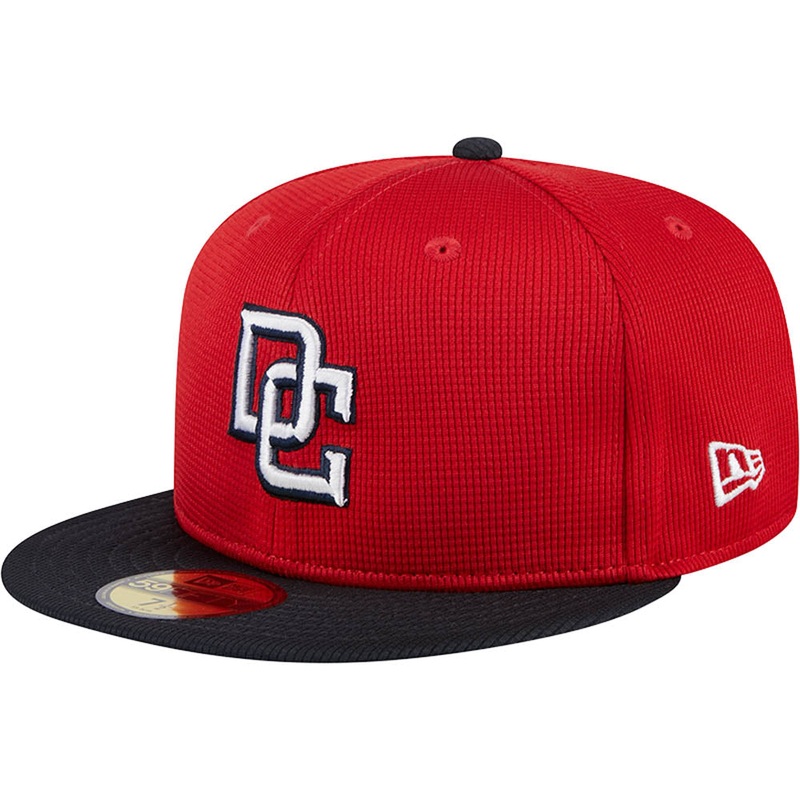 MLB Washington Nationals New Era 2025 Batting Practice 59FIFTY Fitted Hat – Red