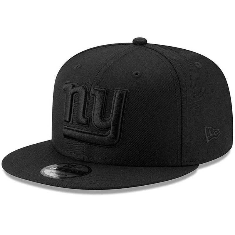 New York Giants New Era NFL Black On Black 9FIFTY Snapback Hat – Black