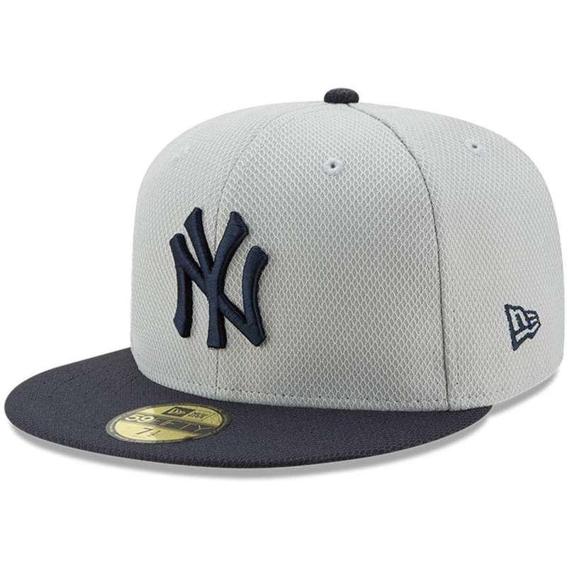 New York Yankees New Era MLB Alt Diamond Era Performance 59FIFTY Fitted Hat – Grey