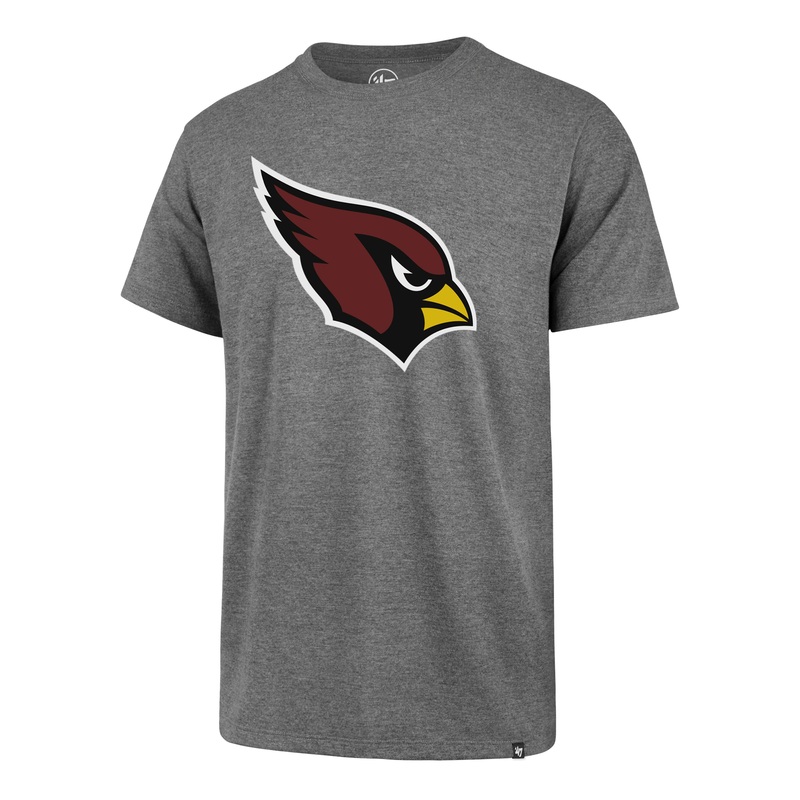 NFL Arizona Cardinals ’47 Logo Imprint Super Rival T-Shirt – Gray