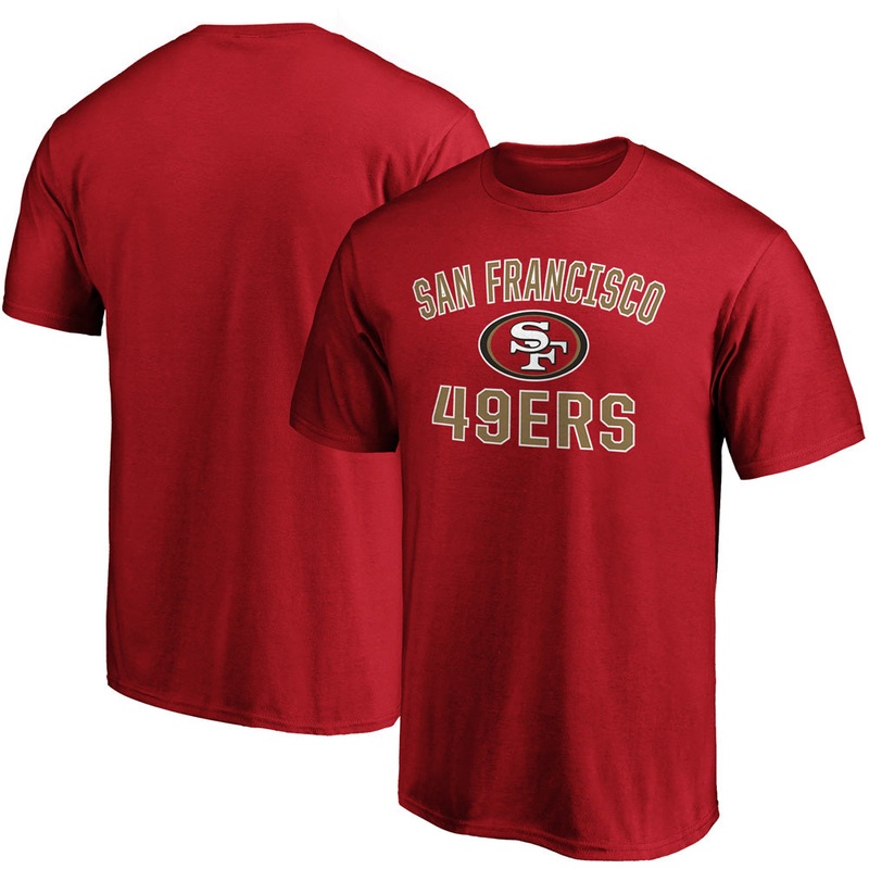 NFL San Francisco 49ers Fanatics Victory Arch T-Shirt – Red