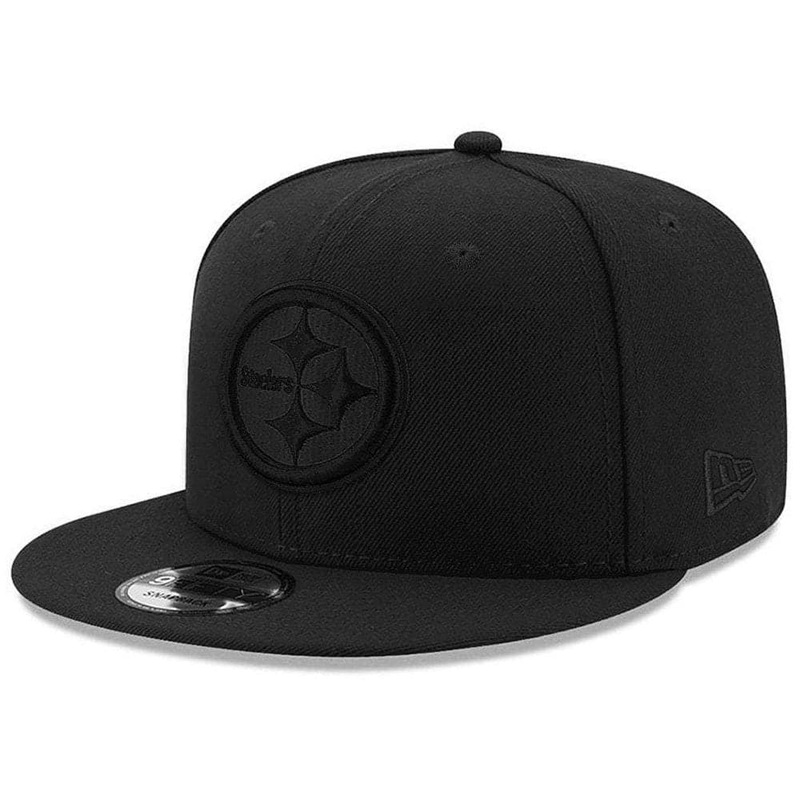 Pittsburgh Steelers New Era NFL Black On Black 9FIFTY Snapback Hat – Black