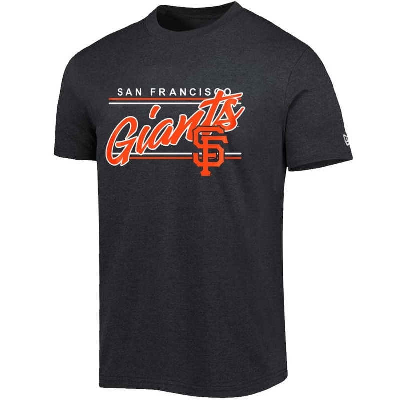 San Francisco Giants New Era MLB Team Script Block Bi-Blend T-Shirt – Black