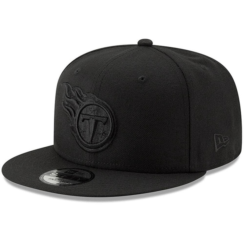 Tennessee Titans New Era NFL Black On Black 9FIFTY Snapback Hat – Black