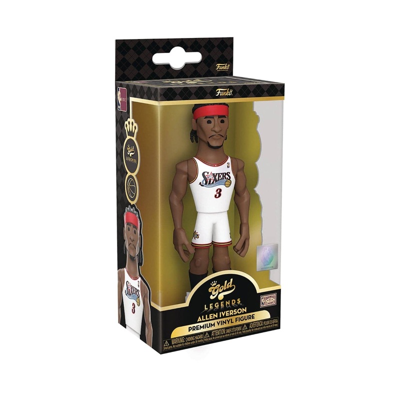 Allen Iverson Philadelphia 76ers Funko NBA 5″ Vinyl Gold Figure – White
