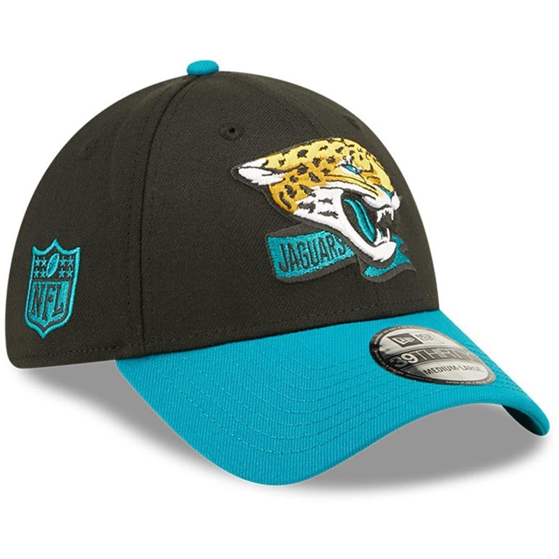 Jacksonville Jaguars New Era NFL 22 Sideline Secondary 39THIRTY Stretch Fit Hat – Black