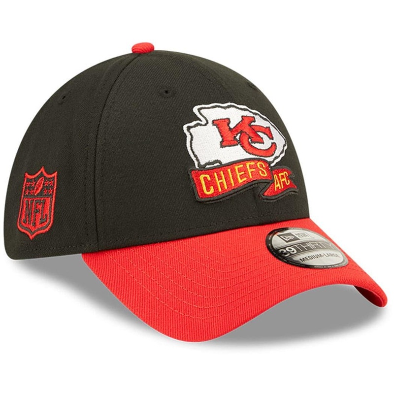 Kansas City Chiefs New Era NFL 22 Sideline Secondary 39THIRTY Stretch Fit Hat – Black