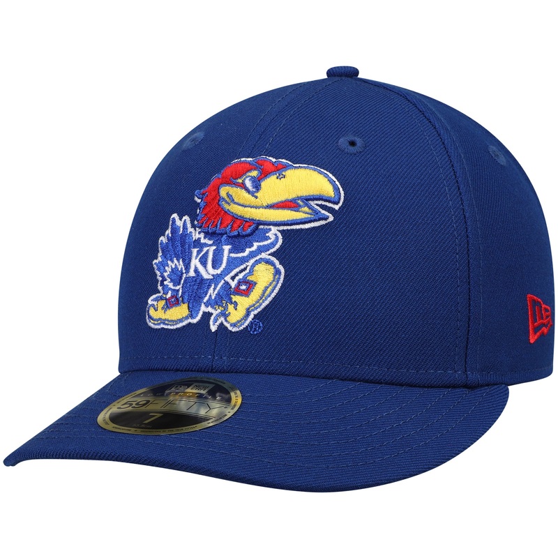 New Era Kansas Jayhawks Royal Blue Basic Low Profile 59FIFTY Fitted Hat