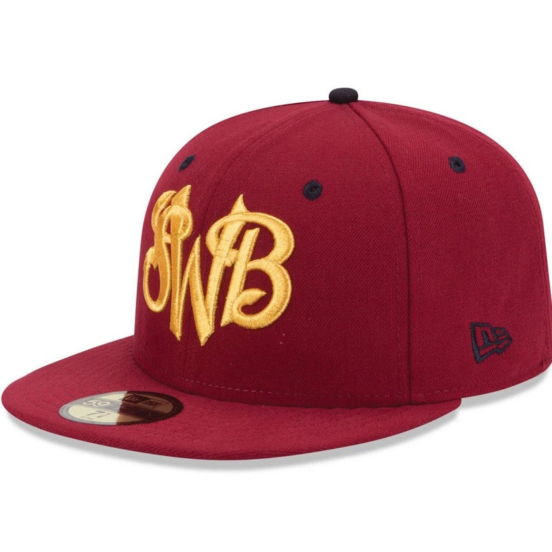 New Era Scranton Wilkes-Barre RailRiders AC Crimson 59FIFTY Fitted Hat