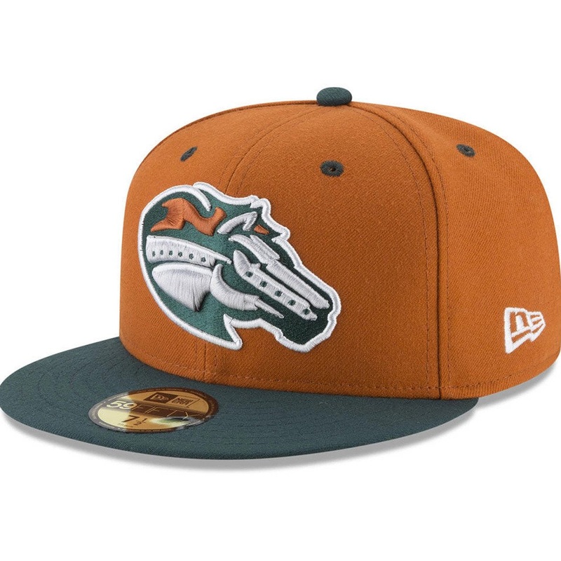 New Era Stockton Ports AC Bronze/Dark Green 59FIFTY Fitted Hat