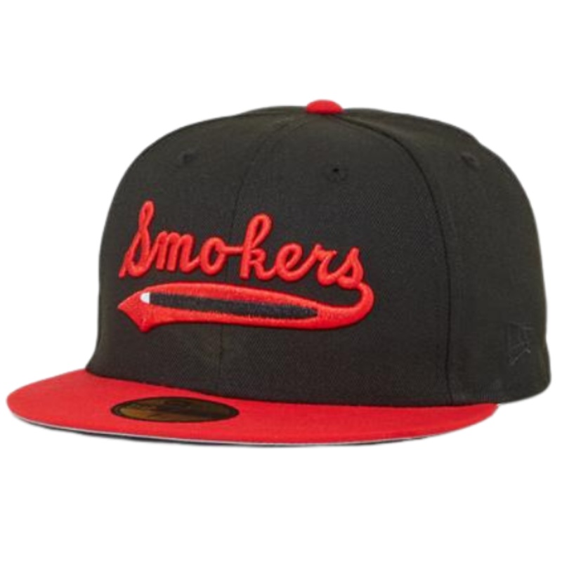 New Era Tampa Smokers Black/Red Grey Under Brim 59FIFTY Fitted Hat