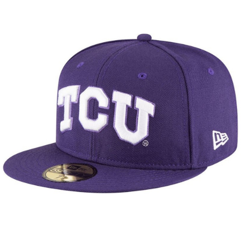 New Era TCU Horned Frogs Purple 59Fifty Fitted Hat