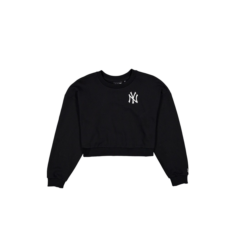 New York Yankees Women’s Cropped Black Crewneck