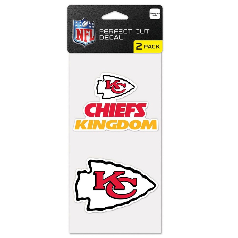 NFL Kansas City Chiefs WinCraft 4″ x 8″ Slogan Decal Pack
