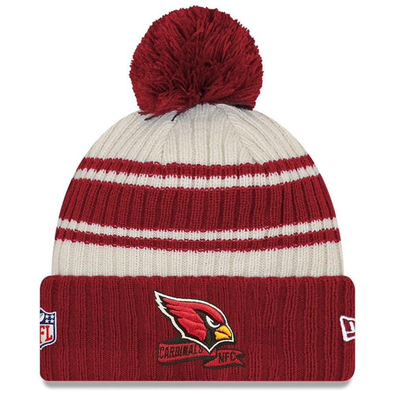 Arizona Cardinals New Era NFL 22 Sideline Knit Beanie – Chrome White