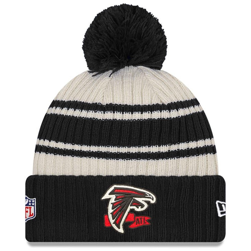 Atlanta Falcons New Era NFL 22 Sideline Knit Beanie – Chrome White